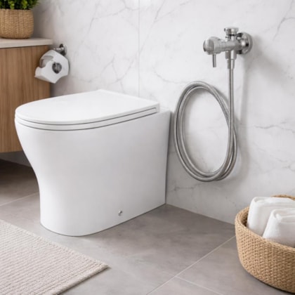 Kit Vaso Sanitário Convencional Completo Branco Level Total Clean Deca
