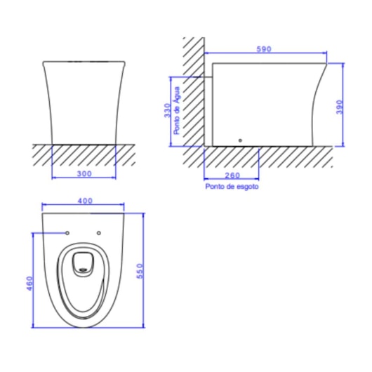 Kit Vaso Sanitário Convencional Completo Vertis Total Clean Branco Deca - Imagem principal - 15b9fffe-9c39-4d4b-8d13-6f41048cf89e