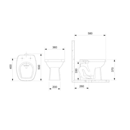 Kit Vaso Sanitário Convencional Itens De Instalação Assento Sanitário Like Branco Celite - Imagem principal - 1611473c-1e3f-49a8-9928-4c4396578ded