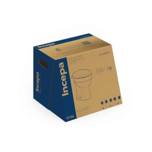 Kit Vaso Sanitário Convencional Itens de Instalação Flamingo Branco Incepa - Imagem principal - e8336963-a6c2-4c8e-bdcd-b5383ec4971e