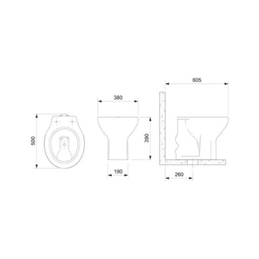 Kit Vaso Sanitário Convencional Itens de Instalação Flamingo Branco Incepa - Imagem principal - b1a3232d-ac62-4d02-86a8-3c46723dd4e5