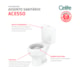 Kit Vaso Sanitário De Acessibilidade Com Caixa Acoplada Assento E Acessórios Acesso Confort Branco Celite  - 8d062796-6c1f-4f05-bfd8-436a84ff30b1