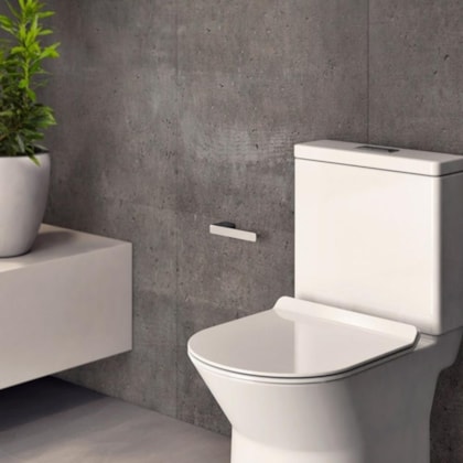 Kit Vaso Sanitário Liss com Caixa Acoplada e Assento Branco Docol