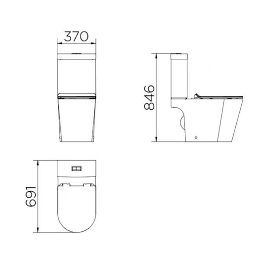 Kit Vaso Sanitário Liss com Caixa Acoplada e Assento Branco Docol - Imagem principal - 4116bcc4-1f69-46c5-a9aa-f60ce1db15fe