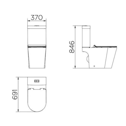 Kit Vaso Sanitário Liss Com Caixa Acoplada E Assento E Acessórios Branco Docol - Imagem principal - 37b30db7-9699-46e2-857c-9ffcf98c2fe6