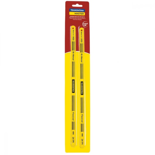 Lâminas Para Arco de Serra Master 12 Com 18 Dentes Em Aço 2 Peças Tramontina - Imagem principal - b85b0240-6af1-4413-8d37-e039ef7a5a9f