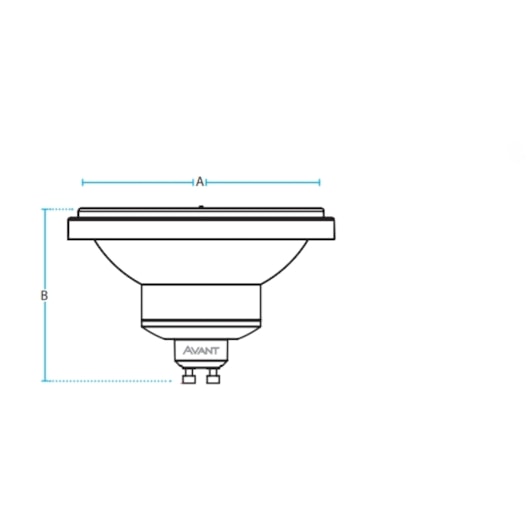 Lâmpada De Led AR111 12W Bivolt 2700K Avant - Imagem principal - e7ae7538-bd8b-4edf-8b77-424e64643a1e