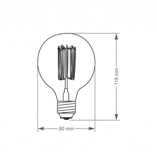 Lâmpada Filamento De Carbono ST64 40W 220V Taschibra - Imagem principal - b8346af8-e63e-4ffd-a962-fca909a4791c