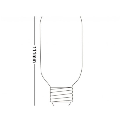 Lâmpada Filamento De Carbono T45 40W 127V Taschibra