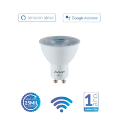 Lâmpada Inteligente LED Smart Wi-Fi Dicroica MR16 NEO 5W Luz Dimerizável Amarela-Branca Base GU10 Bivolt Avant