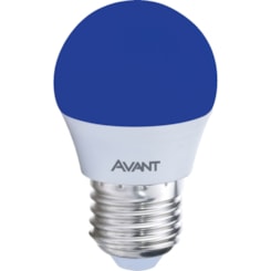 Lampada LED Bolinha 4W Luz Azul Base E27 Bivolt Avant