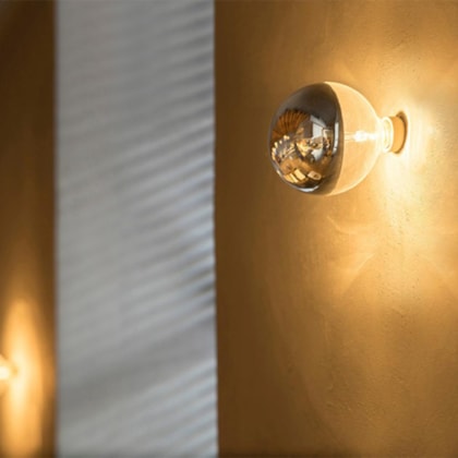 Lâmpada Led Filamento Defletora Espelhada Globo G95 Prata Taschibra Autovolt