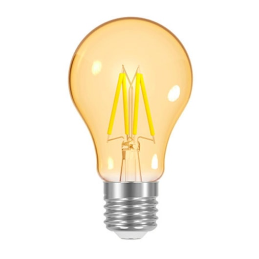 Lâmpada Led Filamento Vintage A60 Ambar Taschibra Autovolt 4W - Imagem principal - 619ef318-509c-4e52-93dc-974d53e7d90b