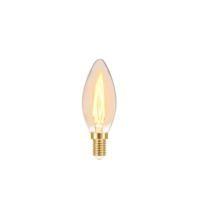Lâmpada Led Filamento Vintage Âmbar Vela B35 Taschibra 3W 127V