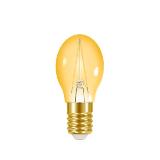 Lâmpada Led Filamento Vintage Bolinha G45 Âmbar Taschibra Autovolt - Imagem principal - 37f8c6f0-f489-4094-b2e0-8b4f764c49ea