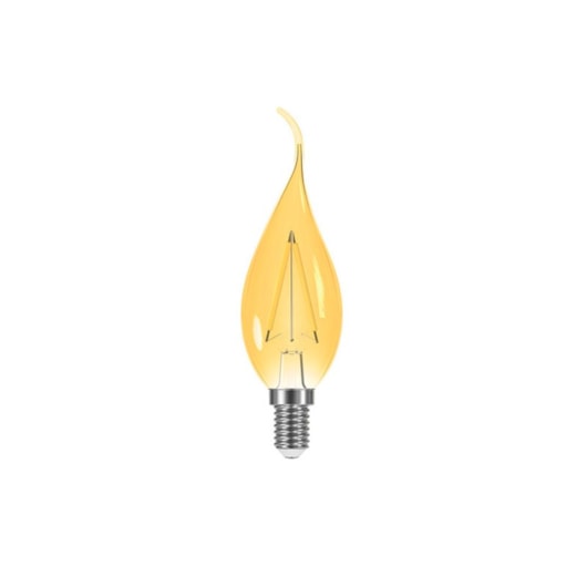 Lâmpada Led Filamento Vintage Vela Bico Torcido B35 3W 220V Âmbar E14 Taschibra - Imagem principal - 6f981260-d0c0-4cc4-b0d2-ac23f439fa9d