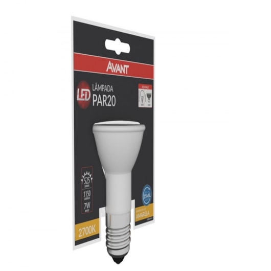 Lâmpada Led Par 20 7w 2700k Luz Amarela Bivolt Avant - Imagem principal - 349fdb06-f752-4483-a002-94454fb1d69b