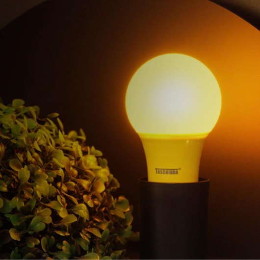 Lâmpada Led Tkl Colors Amarela Taschibra - Imagem principal - ed89ca38-9398-438e-89dc-fbc1646e35f1