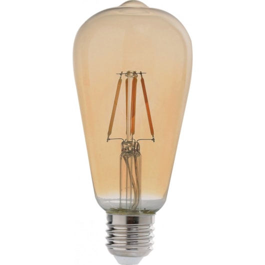 Lâmpada Pêra Retro St64 Emissão De Luz Âmbar Bivolt Avant 4w 2200k - Imagem principal - e3528d5d-c343-47d1-9307-4f85f8ca97b9