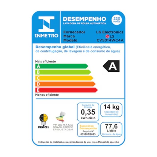 Lava e Seca Smart BR IA LG 14kg - Imagem principal - 360f0d92-7c30-4306-8101-3b368a8ba0d2