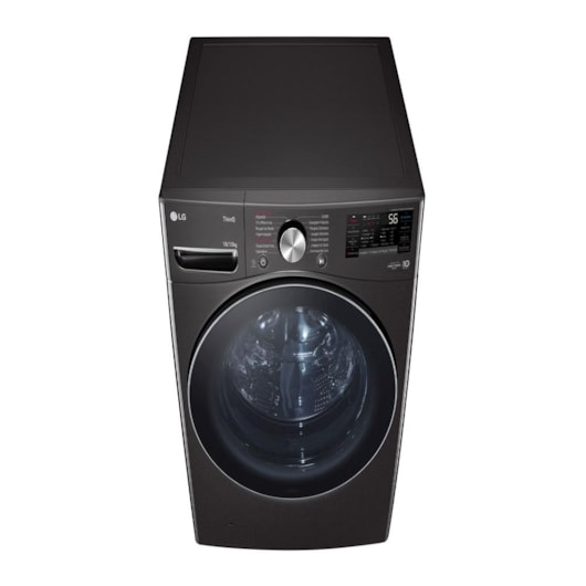Lava E Seca Smart Ia Black Inox LG 220V 18Kg - Imagem principal - 785f3480-ccfe-4fdd-88ae-e342ea215386