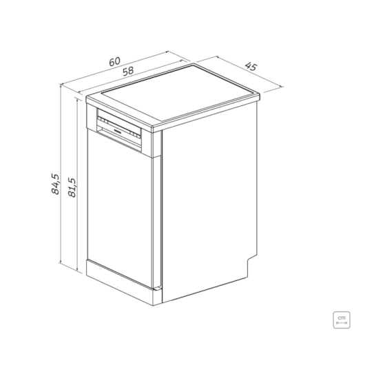 Lava-Louças Inox 9 Serviços SB09X 45 com 6 Programas e 4 Funções 220V Tramontina - Imagem principal - 29a05316-5384-4c3f-9e28-2a70076a03e3