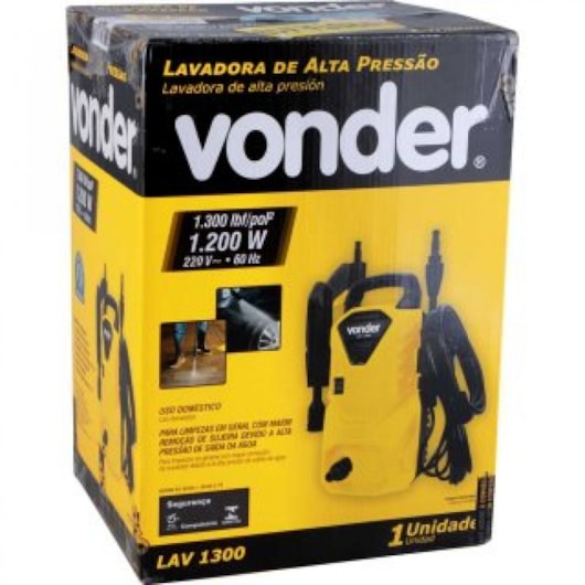 Lavadora De Alta Pressão LAV 1300 220V Vonder - Imagem principal - 3e919c29-7c3e-43ac-807e-3369bbcc72f4