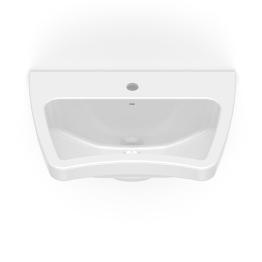 Lavatório De Acessibilidade Para Coluna Acesso Branco Celite 60x42cm - Imagem principal - 189dba3e-2536-4fb8-bd95-69256da800b3