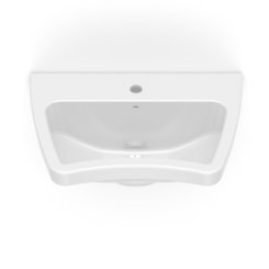 Lavatório De Acessibilidade Para Coluna Acesso Branco Celite 60x42cm