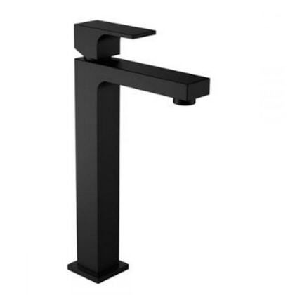 Lavatório De Mesa Monocomando Unic  Bica Alta Black Matte Deca