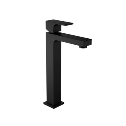 Lavatório De Mesa Monocomando Unic  Bica Alta Black Matte Deca