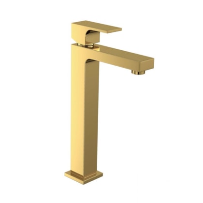 Lavatório De Mesa Monocomando Unic Bica Alta Gold Deca