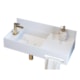 Lavatório Duramatt Suspenso Esquerdo Com Toalheiro Frontal Arles Branco Fosco Acetinado Sabbia - 720b8495-ac5d-43c2-b48b-ee13ab48e991