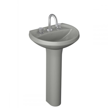 Lavatório Izy 46x36cm L915 Cinza Real Deca