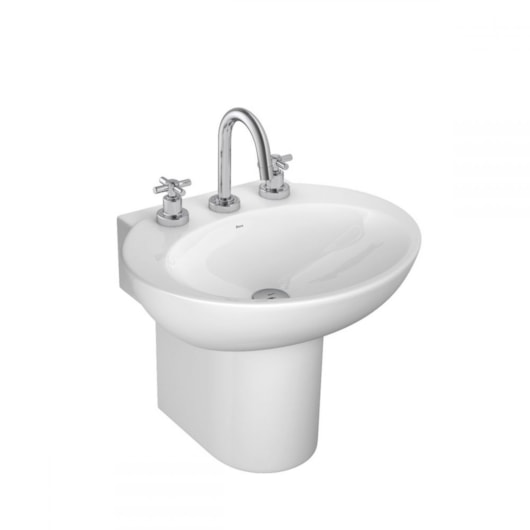 Lavatório Para Coluna 50x42,5cm Spot L.39.17 Branco Deca - Imagem principal - e2b764fc-22d6-448a-8953-6b66ddd22847