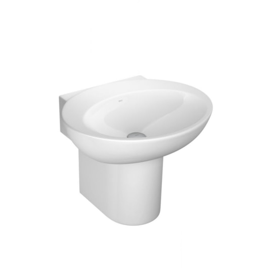 Lavatório Para Coluna 50x42,5cm Spot L.39.17 Branco Deca - Imagem principal - 7e22315e-0417-453e-afa8-7a155f2cfffe