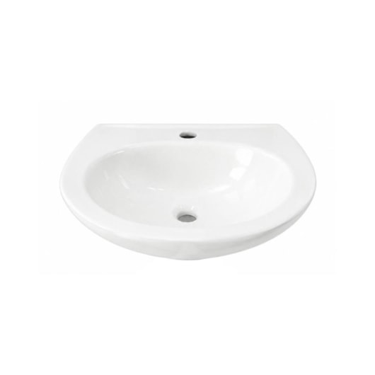 Lavatorio Para Coluna Colonial Branco Hervy 45x37cm - Imagem principal - 952ffc76-7e88-4e6f-8a5a-79fa5104fe4e