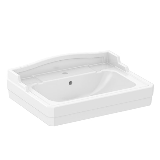 Lavatório Pequeno Clássica Branco Celite 61x45cm - Imagem principal - c4561054-457b-44aa-b8d2-0670d6ae6d96