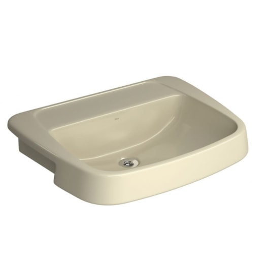 Lavatório Semi Encaixe Com Mesa 21,5x44,5cm L.82.37 Creme Deca - Imagem principal - bbf64ace-7e51-44dd-985f-aab7b7beda08