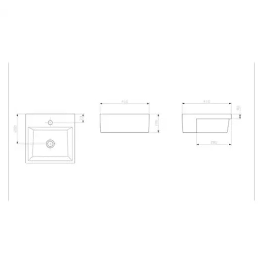 Lavatório Semiencaixe Q2 Branco Incepa 41x41 cm - Imagem principal - b4a60029-ee62-4431-8f34-6ac5458f8598