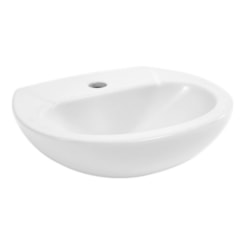Lavatório Suspenso Com Furo Central Sem Ladrão Branco Celite 42,5x36,5cm