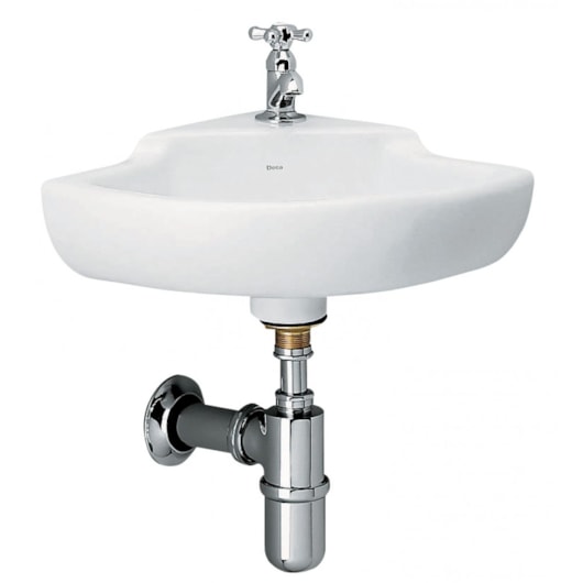 Lavatório Suspenso De Canto Izy Branco Deca - Imagem principal - ba3f1127-f3c2-44b8-96b0-32abb7278159