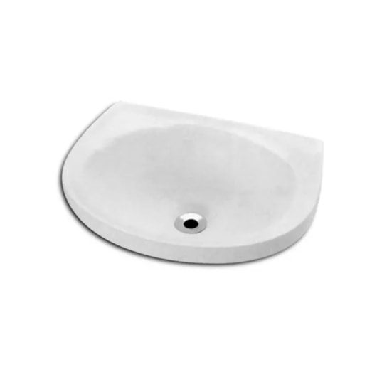 Lavatório Suspenso Incepa M Furo Central Sem Ladrao Branco Incepa 47x35cm - Imagem principal - bb8ab0f7-e827-4040-b5eb-33e18ee89809