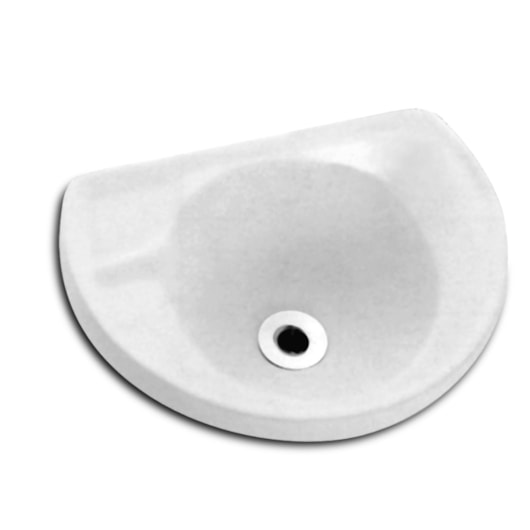 Lavatório Suspenso P 385x285 Furo Apontado Sem Ladrao Branco Celite - Imagem principal - 5065b2e5-3fc7-420f-a9ac-5efe8ae5d8c2