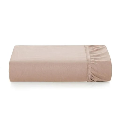 Lençol Com Elástico Bossa Casal Nude 300 Fios Karsten 140x190x40cm - Imagem principal - 5b06aa27-5471-4142-b625-b0ff48aa64f1