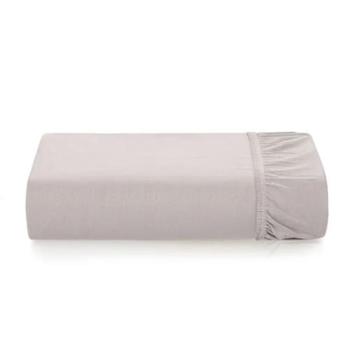 Lençol Com Elástico Bossa Prata Casal Prata Karsten 140x190x40cm - Imagem principal - 3a31322c-a8a2-4ccc-88db-b872c8f0e8f9