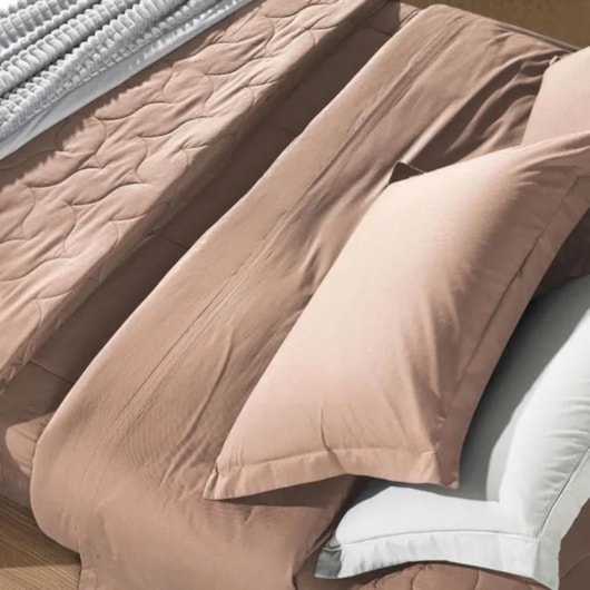 Lençol Com Elástico King Rose 200 Fios Karsten 193x203x40cm - Imagem principal - 18d21ae4-f5fc-4923-87a8-d30266f084d2