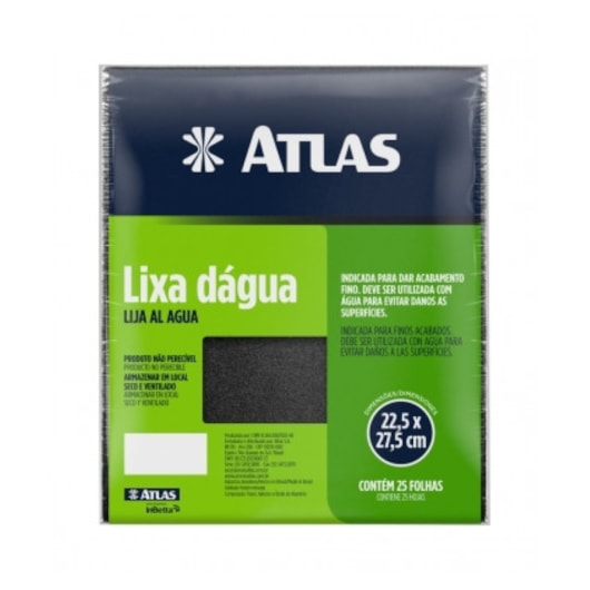 Lixa Em Folha Dágua Grão 120 Atlas - Imagem principal - a0ce0310-0a1f-41a1-97e7-5fad935b41b9