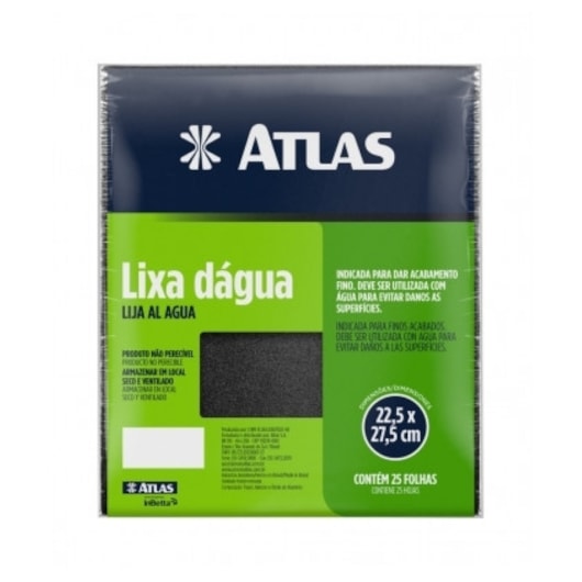 Lixa Em Folha Dágua Grão 150 Atlas - Imagem principal - 0db984f9-c203-46c6-bf6f-5527ad30970a