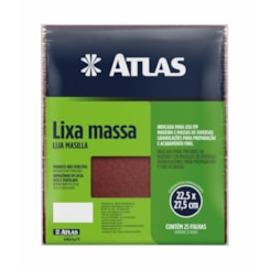Lixa Massa Madeira Atlas 80 (Unidade)